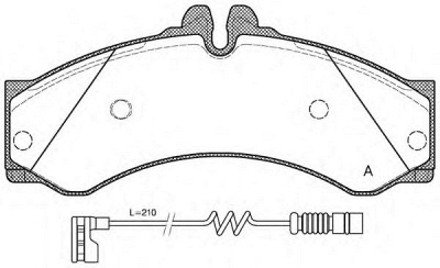 OPEN PARTS bpa061412 -  Комплект тормозных колодок, дисковый тормоз